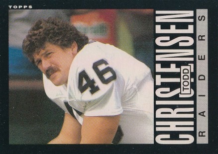 1985 Topps Todd Christensen #287 Football Card