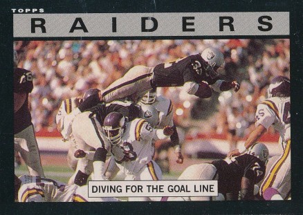 1985 Topps Raiders Team Leaders #281 Football Card