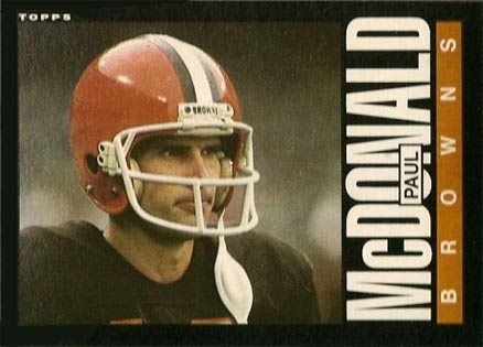 1985 Topps Paul Mcdonald #231 Football Card