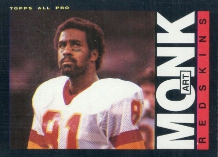 1985 Topps Art Monk #185 Football Card