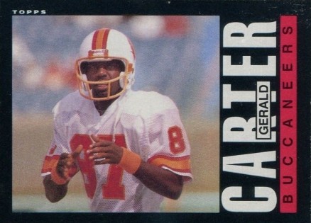 1985 Topps Gerald Carter #167 Football Card