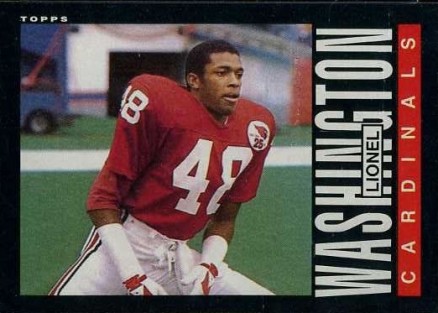 1985 Topps Lionel Washington #147 Football Card