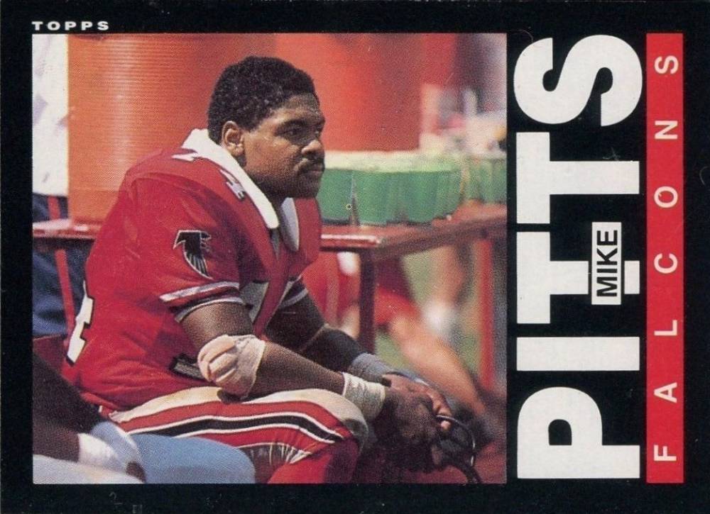 1985 Topps Mike Pitts #18 Football Card