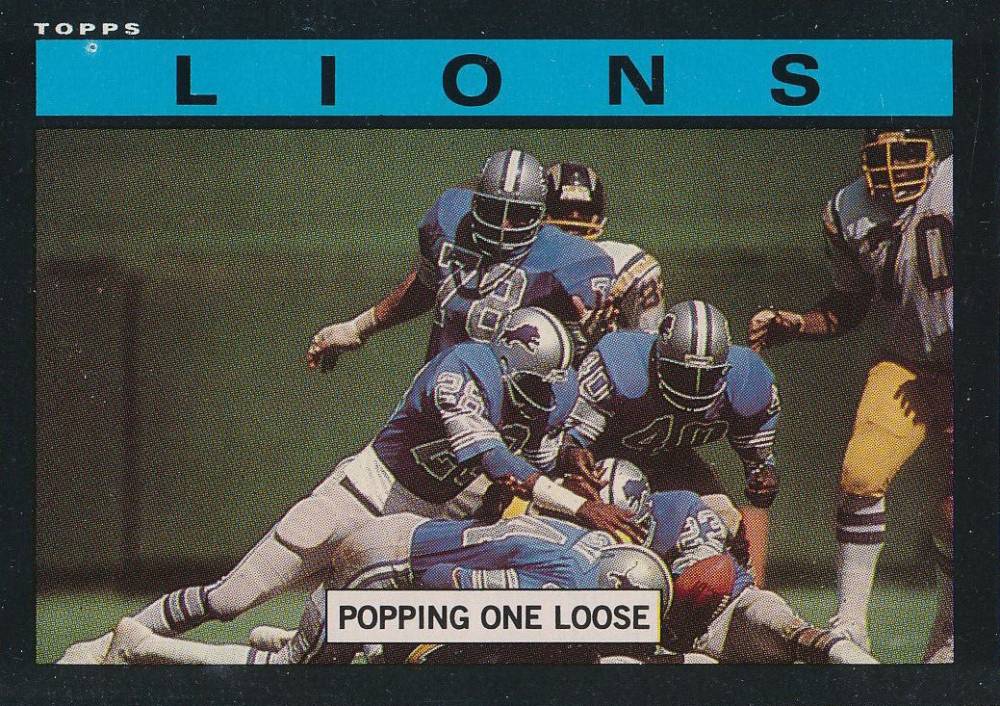 1985 Topps Detroit Lions Team Leaders #53 Football Card