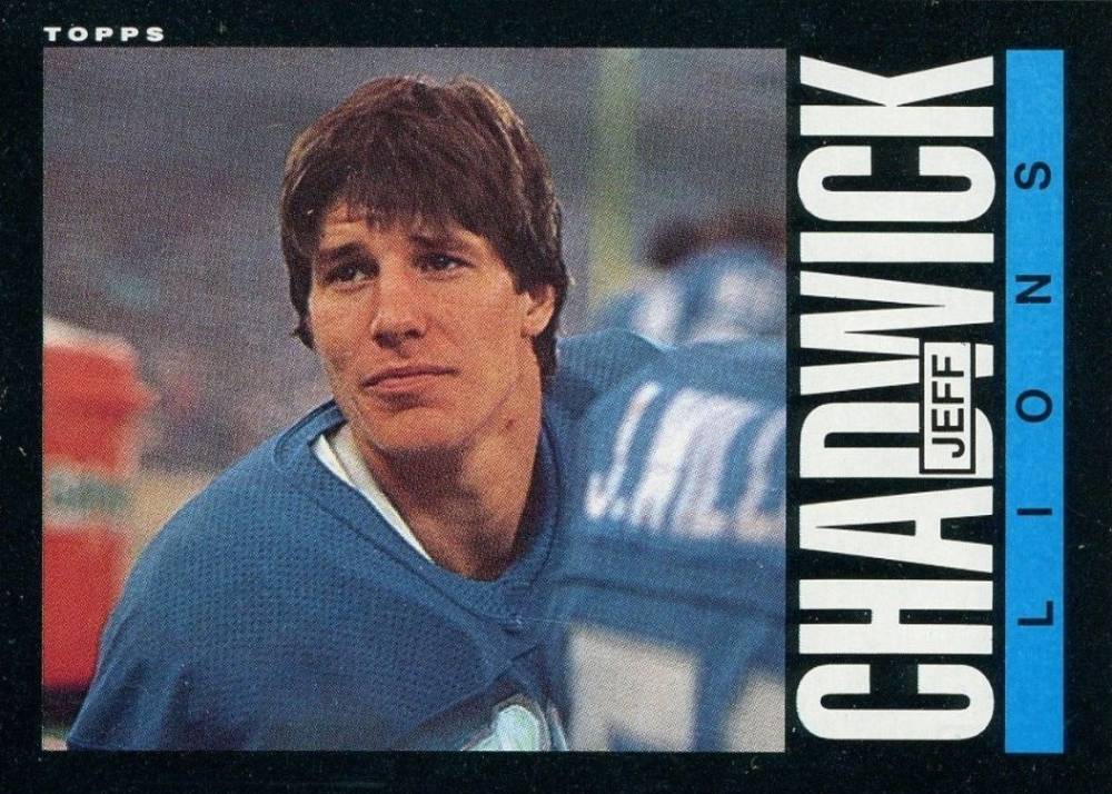 1985 Topps Jeff Chadwick #54 Football Card