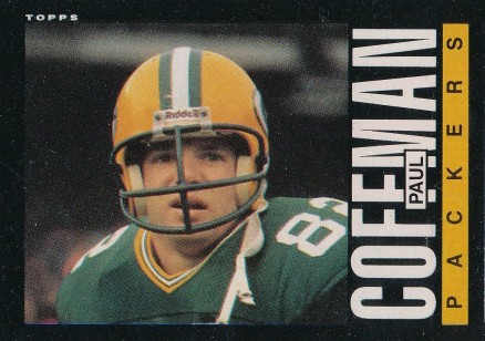 1985 Topps Paul Coffman #67 Football Card