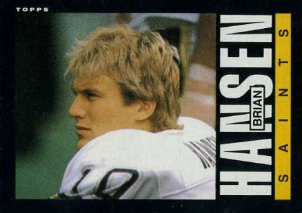 1985 Topps Brian Hansen #105 Football Card