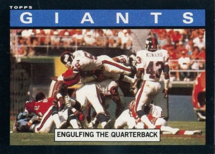1985 Topps New York Giants Team Leaders #110 Football Card
