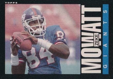 1985 Topps Zeke Mowatt #121 Football Card