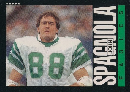 1985 Topps John Spagnola #136 Football Card