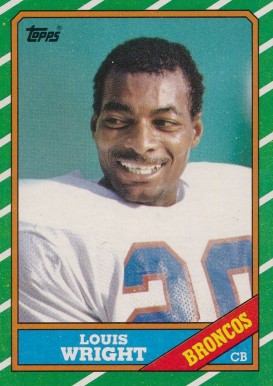 1986 Topps Louis Wright #120 Football Card