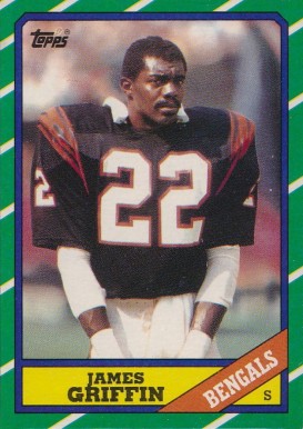 1986 Topps James Griffin #265 Football Card