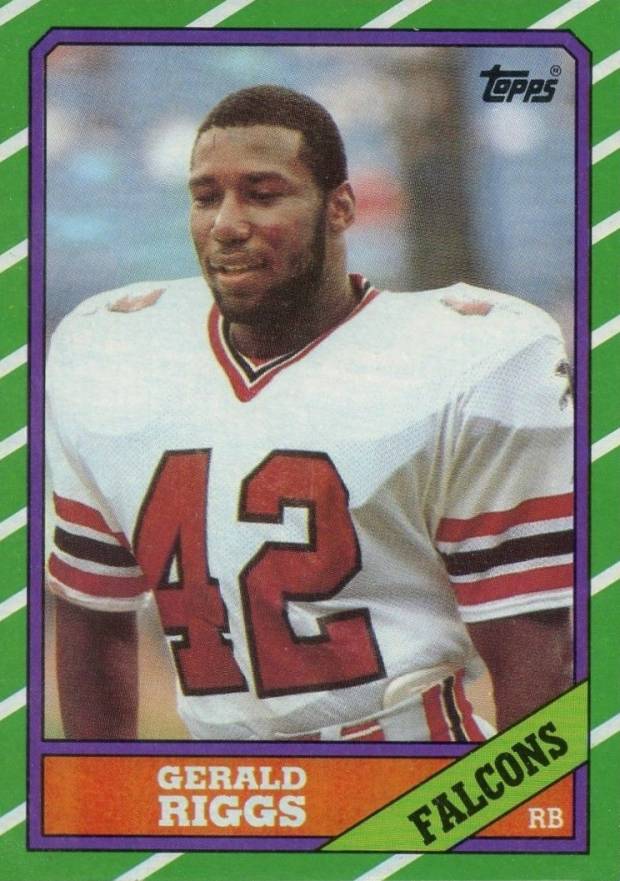 1986 Topps Gerald Riggs #362 Football Card