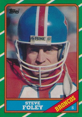 1986 Topps Steve Foley #123 Football Card