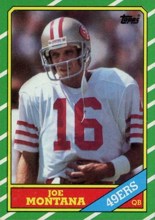 1986 Topps Joe Montana #156 Football Card