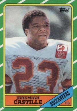 1986 Topps Jeremiah Castille #382 Football Card