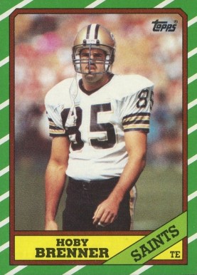 1986 Topps Hoby Brenner #342 Football Card