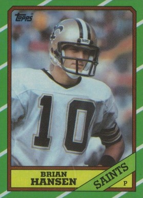 1986 Topps Brian Hansen #348 Football Card