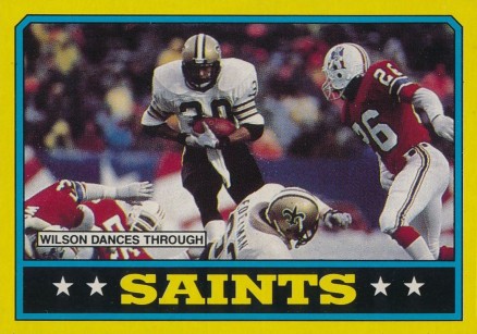 1986 Topps Saints Team Leader #338 Football Card