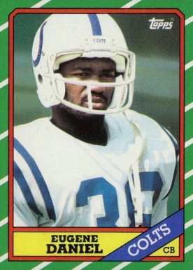 1986 Topps Eugene Daniel #323 Football Card