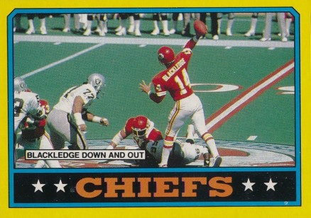 1986 Topps Chiefs Team Leaders #303 Football Card