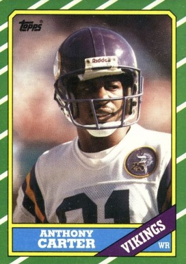 1986 Topps Anthony Carter #297 Football Card