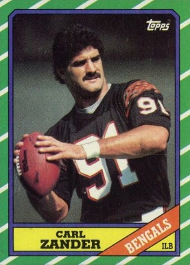 1986 Topps Carl Zander #264 Football Card