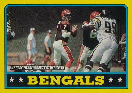 1986 Topps Bengals Team Leaders #254 Football Card