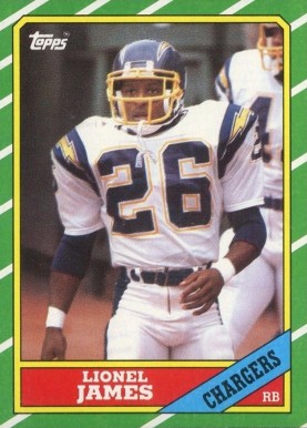 1986 Topps Lionel James #232 Football Card