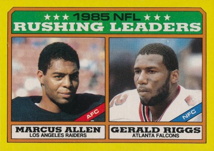 1986 Topps Rushing Leaders #227 Football Card