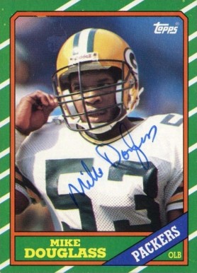 1986 Topps Mike Douglass #222 Football Card