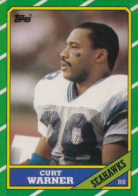 1986 Topps Curt Warner #202 Football Card