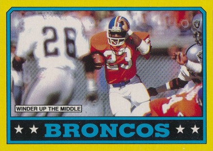 1986 Topps Broncos Team Leaders #111 Football Card