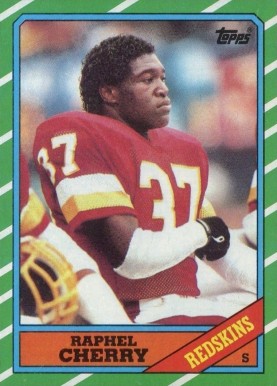 1986 Topps Raphel Cherry #183 Football Card