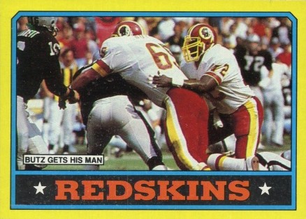 1986 Topps Redskins Team Leaders #170 Football Card