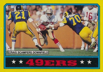 1986 Topps 49ers Team Leaders #155 Football Card