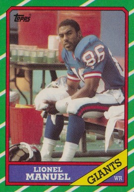 1986 Topps Lionel Manuel #141 Football Card