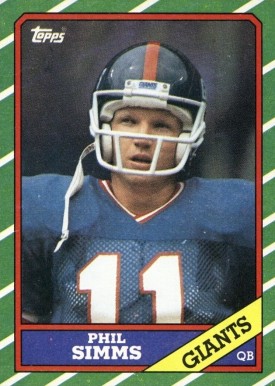 1986 Topps Phil Simms #138 Football Card