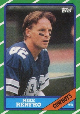 1986 Topps Mike Renfro #128 Football Card