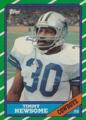1986 Topps Timmy Newsome #127 Football Card