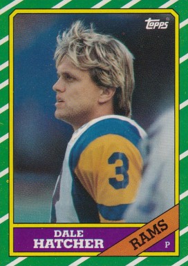 1986 Topps Dale Hatcher #93 Football Card