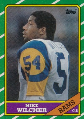 1986 Topps Mike Wilcher #88 Football Card