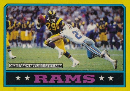 1986 Topps Rams Team Leaders #76 Football Card
