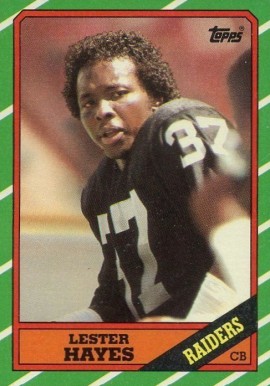 1986 Topps Lester Hayes #74 Football Card