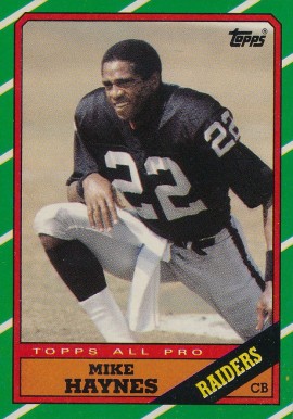 1986 Topps Mike Haynes #73 Football Card