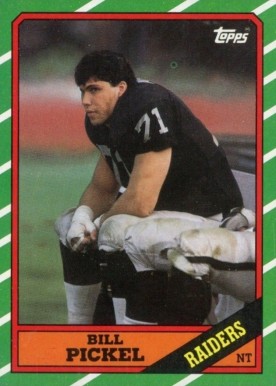 1986 Topps Bill Pickel #68 Football Card