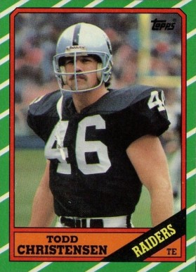 1986 Topps Todd Christensen #64 Football Card