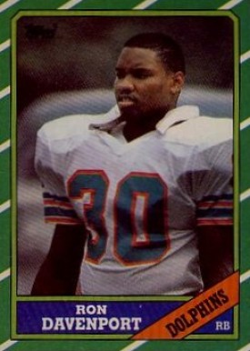 1986 Topps Ron Davenport #47 Football Card