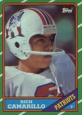 1986 Topps Rich Camarillo #43 Football Card