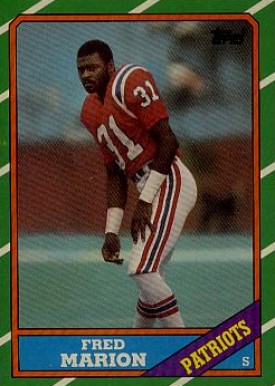 1986 Topps Fred Marion #42 Football Card
